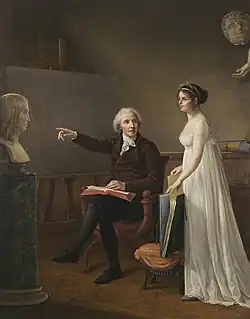 Constance Mayer, Autorretrato da artista com seu pai, 1801