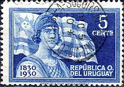 Selo comemorativo do Centenário de 1930.