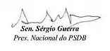 Assinatura de Sérgio Guerra