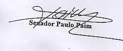 Assinatura de Paulo Paim