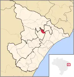 Localização de Cumbe em Sergipe