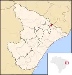 Localização de Telha em Sergipe