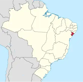 Localização de Sergipe