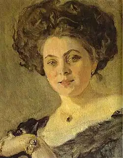 Retrato de Yevdokia Morozova, óleo sobre tela, 1908
