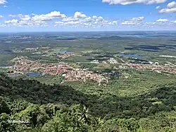 Vista de Pacatuba e do Açude Gavião.