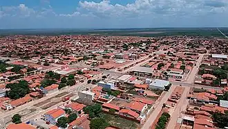 Vista da Cidade de Serra do Mel-RN