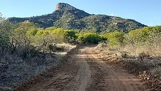 Vista da serra a partir de um sítio próximo.