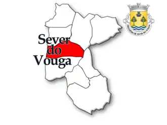 Localização no município de Sever do Vouga