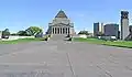 Melbourne Shrine of Remembrance (perspectiva do norte)