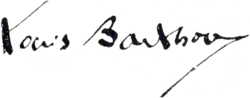 Assinatura de Louis Barthou