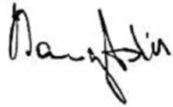 Assinatura de Nancy Astor