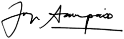 Assinatura de Jorge Sampaio