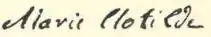 Assinatura de Clotilde
