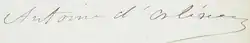 Assinatura de Antônio