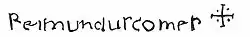 Assinatura de Raimundo Berengário I (1035-1076)