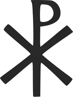 O símbolo Chi Rho.