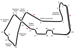(2013–2014) Com Remoção da chicane da curva 10