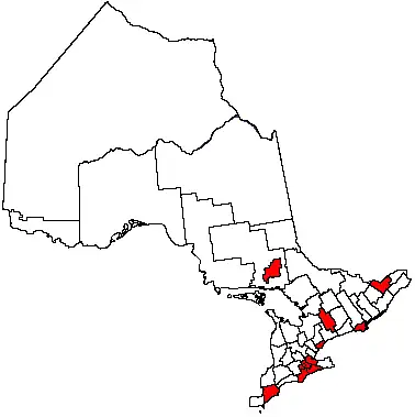 Municipalidades independentes do Ontário.