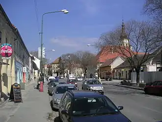 Rua do centro de Stupava.
