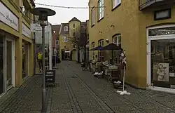 Rua pedonal em Randers