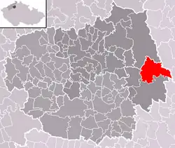 Localização de Snědovice