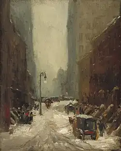 Robert Henri, Neve em Nova York, 1902, National Gallery of Art, Washington D.C.