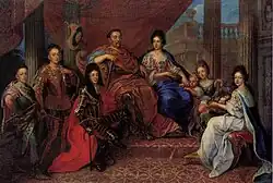 João III com a sua família.