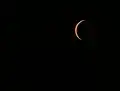 De Ñuñoa, Chile, 20h41 UTC, próximo ao maior eclipse