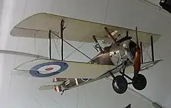 Um Sopwith Camel 2F1 no Museu da RAF, Londres.