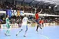 Jogo de futsal em 2018.