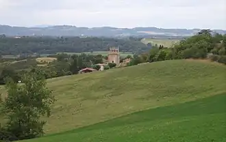 Vista das colinas de Saint-Félix-de-Tournegat.