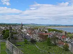 St Andrews, visto a partir do topo da torre de St Rule
