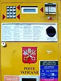 Máquina de venda de selos no Vaticano, desativada em 2011