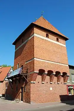 Torre de Gdańsk (Sapateiro) — abriga parte da exposição do museu