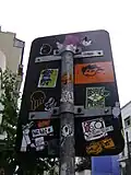 Sticker art em São Paulo, Brasil.