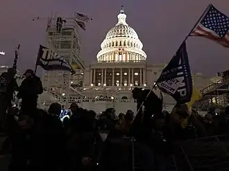 O Capitólio, após a invasão