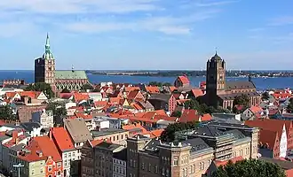 Foto panorâmica de Stralsund