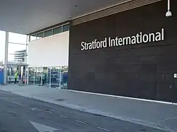 Entrada da estação Stratford International