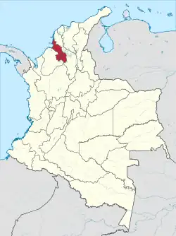 Location of Sucre