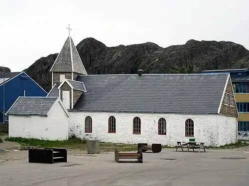 A igreja de Sukkertoppen