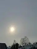 Sol difuso sob Altostratus