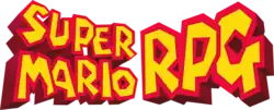 Paper Mario é o sucessor espiritual de Super Mario RPG (logótipo na imagem).
