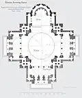 Floorplan of Saint Sava, Belgrade, 2004