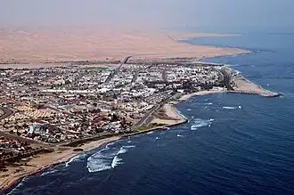 Vista aérea de Swakopmund