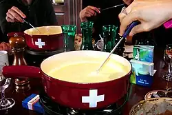 Fondue de queijo.