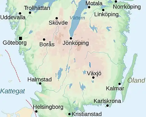 O Planalto do Sul da Suécia