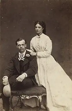 Maria com o seu marido Alexandre III em 1868