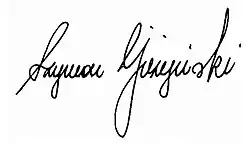 assinatura de Szymon Stanisław Giżyński