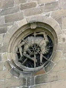 Janela na Stiftskirche, em Tübingen.