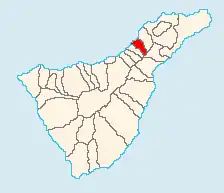 Localização de El Sauzal em Tenerife